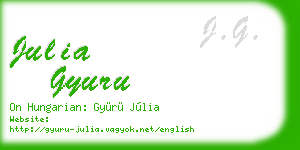 julia gyuru business card