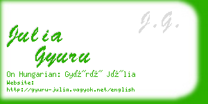 julia gyuru business card